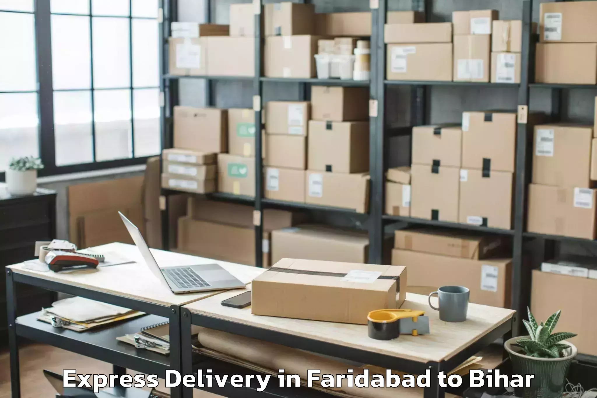 Easy Faridabad to Alamnagar Express Delivery Booking